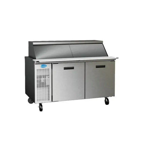 Randell 9260W-290 60" 2-Door Mega Top Sandwich Prep Table, 24 Pans, Stainless Steel