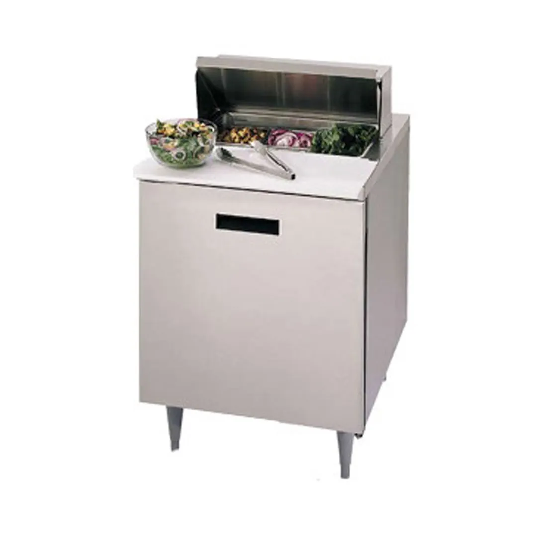 Randell 9401-290 27" 1-Door Sandwich and Salad Prep Table, 6 Pans, Stainless Steel