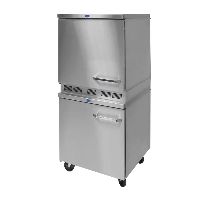 Randell 9404-27DT-RBFTL 27" 1-Section Reach-In Dual Temp Refrigerator Freezer, Left Hinged, 5.66 (R bottom) & 5.66 (F top) cu. ft.