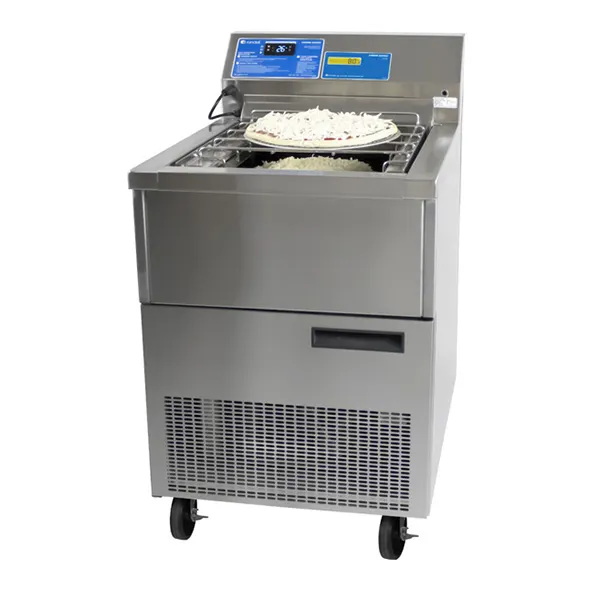 Randell RCS-24 24" Refrigerated Cheeser Station Pizza Prep Table, 30 lbs Cheese Capacity