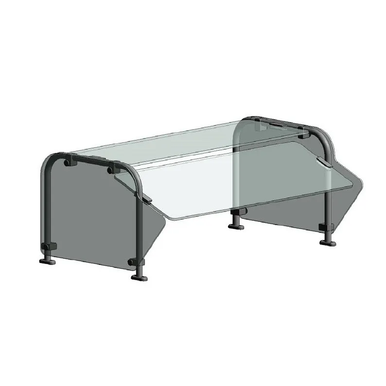 Randell RSB-STSSNA-48 Ranserve Standard Breath Guard, Single-Sided, Self-Service