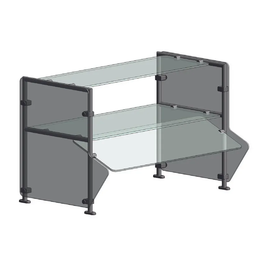 Randell RSW-DTSSNA-48 Ranserve Premium Breath Guard, Single-Sided, Double-Tier