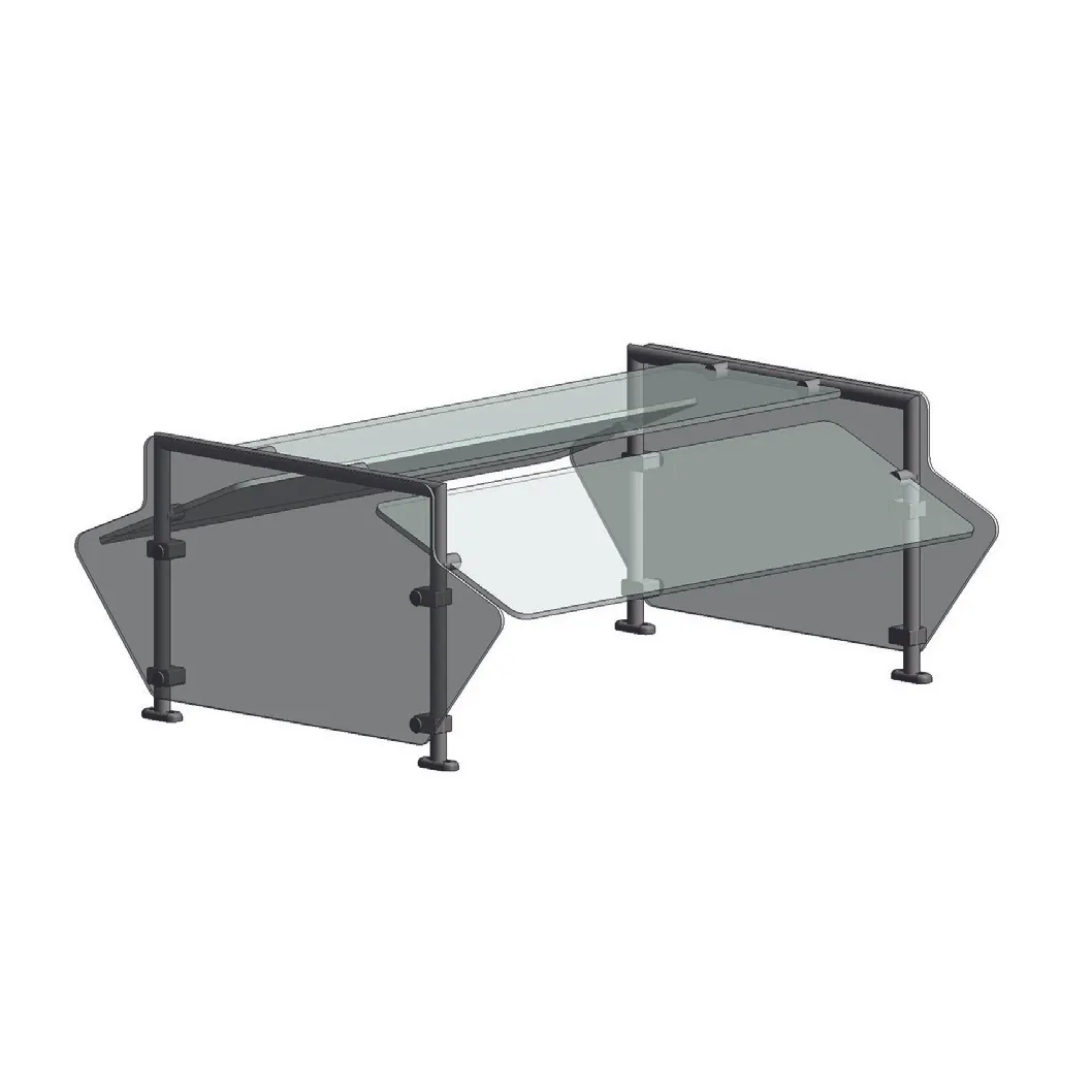 Randell RSW-STDSNA-72 Ranserve Premium Breath Guard, Double-Sided, Self-Service