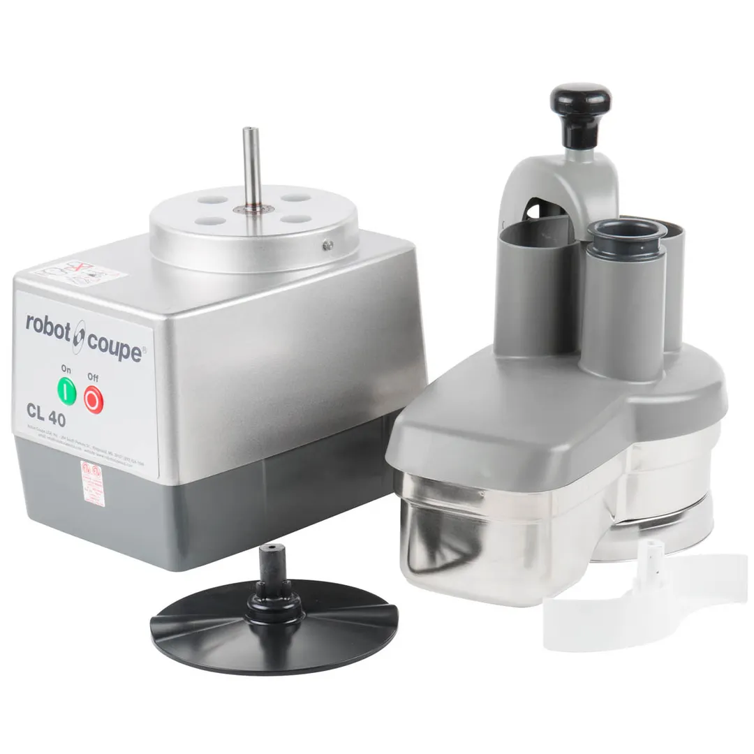 Robot Coupe CL40 NODISC Continuous Feed Commercial Food Processor, No Discs, 1 hp