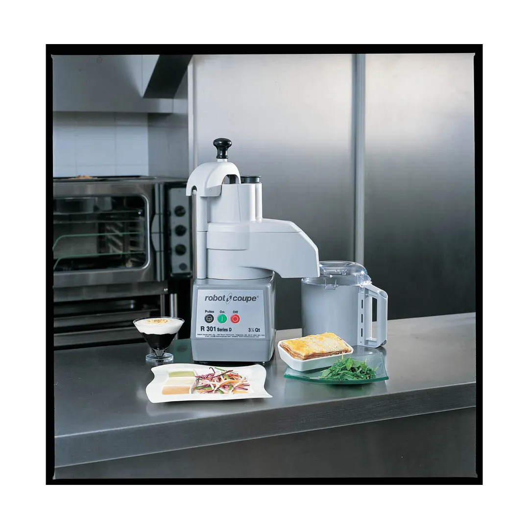 Robot Coupe R301 Combination Food Processor, 3.7 L Gray Bowl, 1 1/2 hp, 1725 RPM