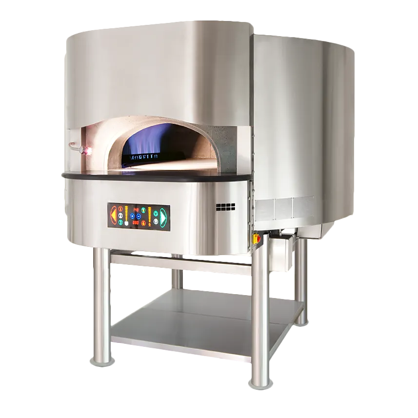 RositoBisani FGR130-ST Wood / Coal / Gas Fired Rotary Oven w/ 51" Cooking Chamber, Touchscreen