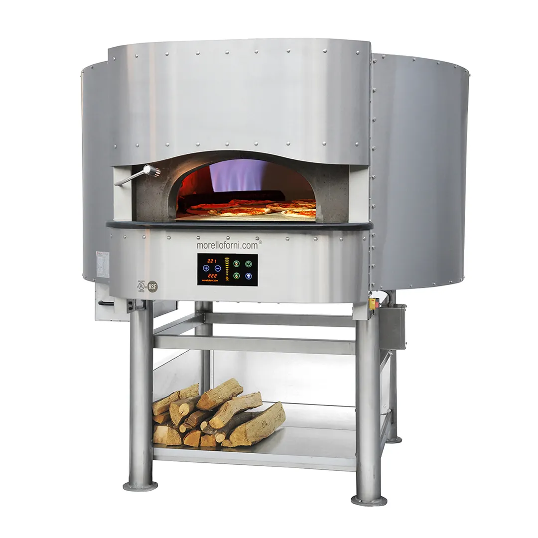 RositoBisani PG150 Wood / Coal / Gas Fired Pizza Oven w/ 59" Cooking Chamber, Round, Indoor