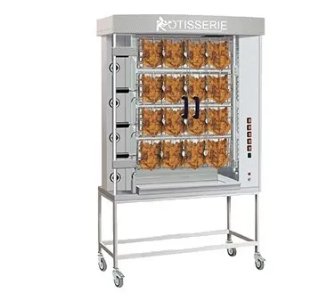 Rotisol USA FFS1175-4G-SS Rotisserie Gas Oven w/ 4 Basket Spits, Countertop, 16-Chicken