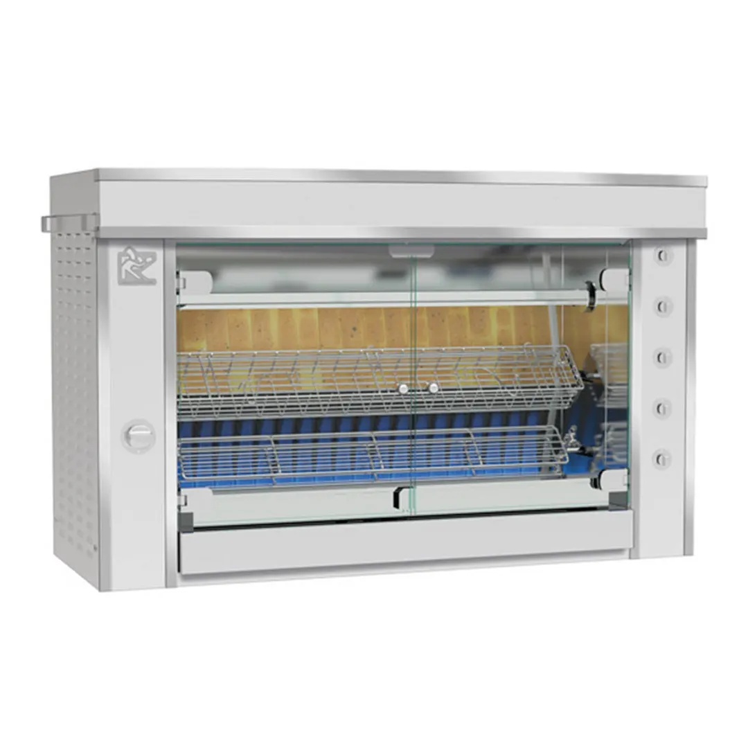 Rotisol USA GF1375-2G-SS Rotisserie Gas Oven w/ 3 Spits, Countertop, 12-Chicken Capacity