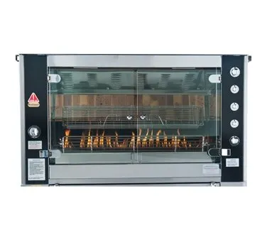 Rotisol USA GF1375-2G-SSP Rotisserie Gas Oven w/ 3 Spits, Countertop, 20-Chicken Capacity