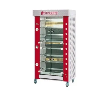 Rotisol USA GF975-8G-SS Rotisserie Gas Oven w/ 8 Spits, Floor Model, 24-Chicken Capacity