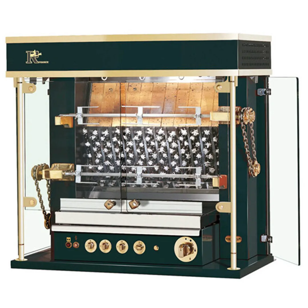Rotisol USA MF975-2G-LUX Rotisserie Gas Oven w/ 2 Spits, Countertop, 6-Chicken Capacity