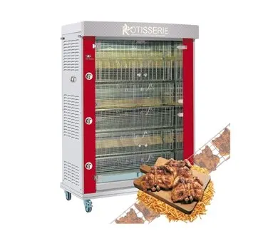 Rotisol USA SK1375-6G-SS Rotisserie Gas Oven w/ 6 Basket Spits, Floor Model, 36-Chicken
