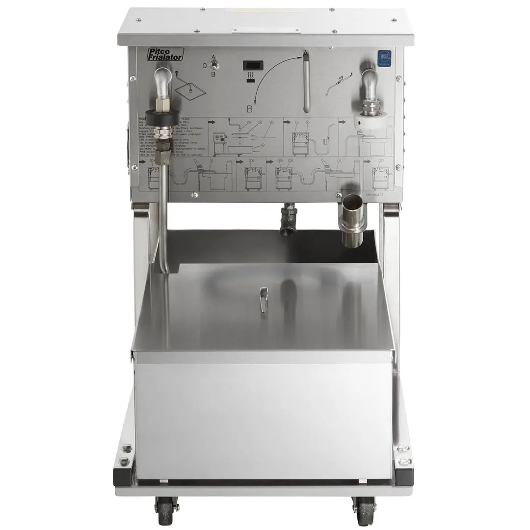 Pitco RP14 Mobile Fryer Filter w/ 55-Lb Capacity, One-Way Pump & Hose, Reversible Pump