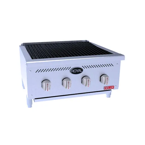 Royal Range of California DRB-30 30" Countertop Gas Radiant Charbroiler, (5) Burners, 55.000 BTU
