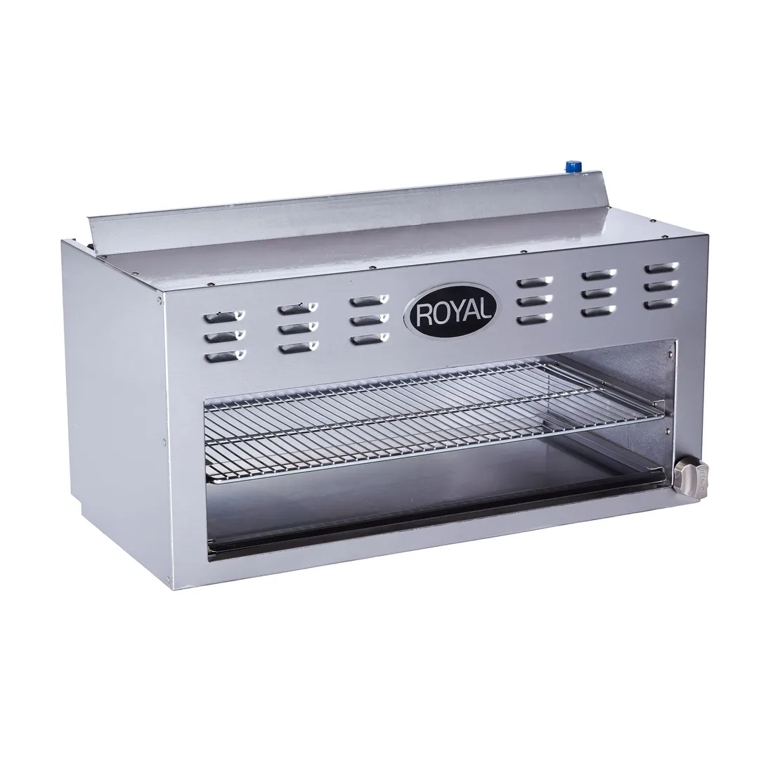 Royal Range of California RCM-48 48" Gas Cheesemelter, (2) Adjustable Infrared Burners with Manual Control