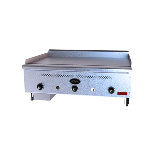 Royal Range of California RD80-48 48" Countertop Thermostatic Gas Griddle, 128.000 BTU