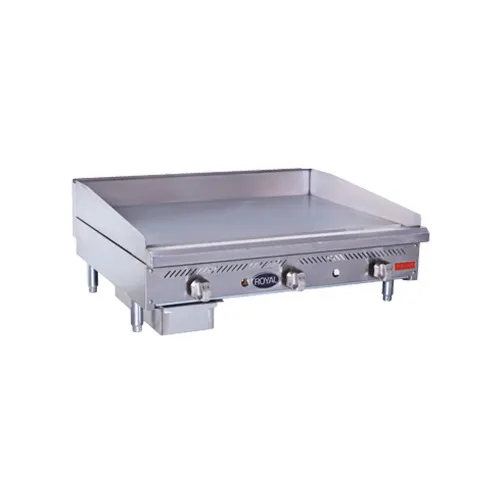 Royal Range of California RDMG-48 48" Countertop Manual Gas Griddle, 24" Deep, 120.000 BTU