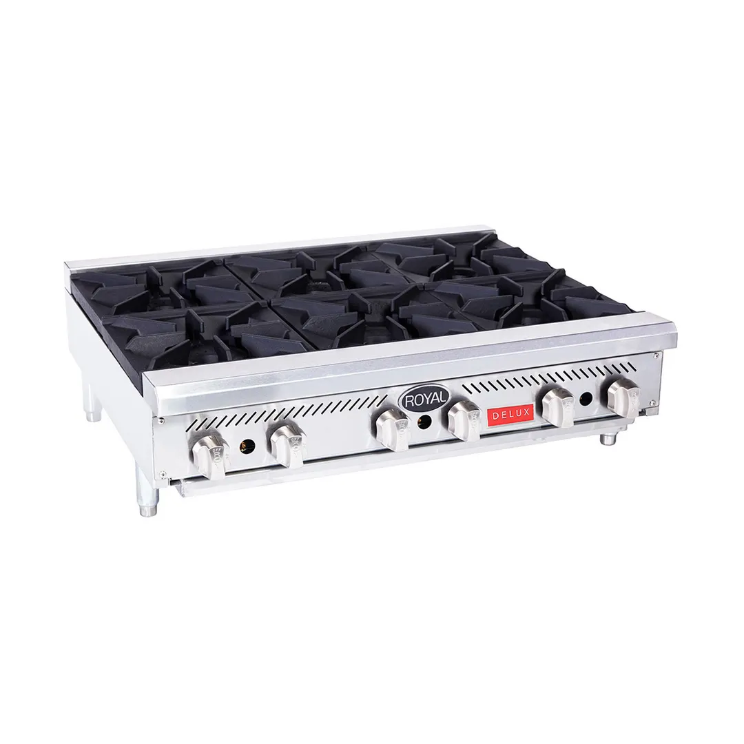 Royal Range of California RHP-12-1 12" Countertop Gas Hotplate with (1) Burner, Manual Controls, 30.000 BTU