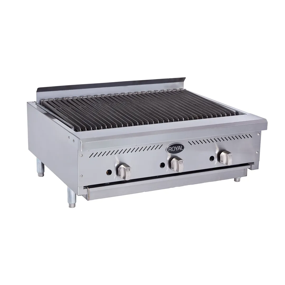 Royal Range of California RIB-36 36" Countertop Gas Infrared Radiant Charbroiler, 105.000 BTU