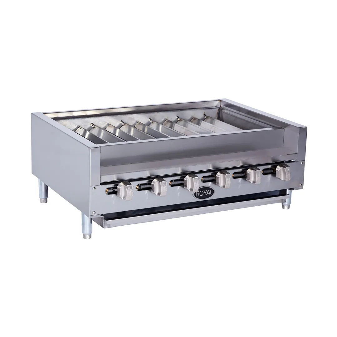 Royal Range of California RKTB-30 31" Countertop Gas Kabob Radiant Charbroiler, 90.000 BTU