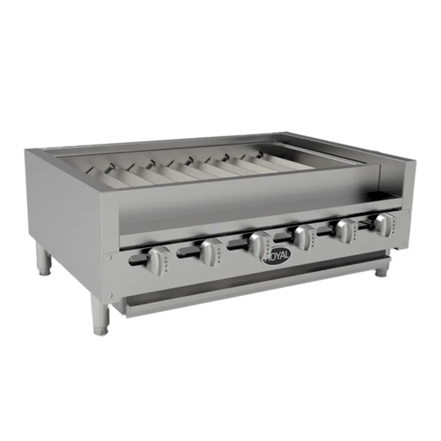 Royal Range of California RKTB-36 36" Countertop Gas Kabob Radiant Charbroiler, 108.000 BTU