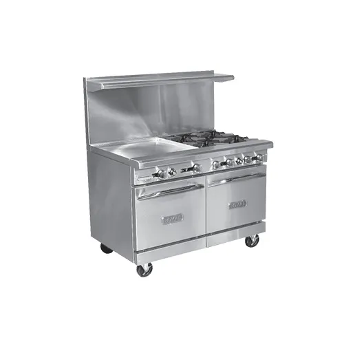 Royal Range of California RR-G60-C 60" Gas Restaurant Range w/ 60" Full Griddle, (1) Standard Oven, (1) Convection Oven, 165.000 BTU