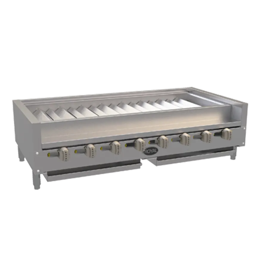 Royal Range of California RSKTB-48 48" Countertop Gas Kabob Radiant Charbroiler, 112.000 BTU