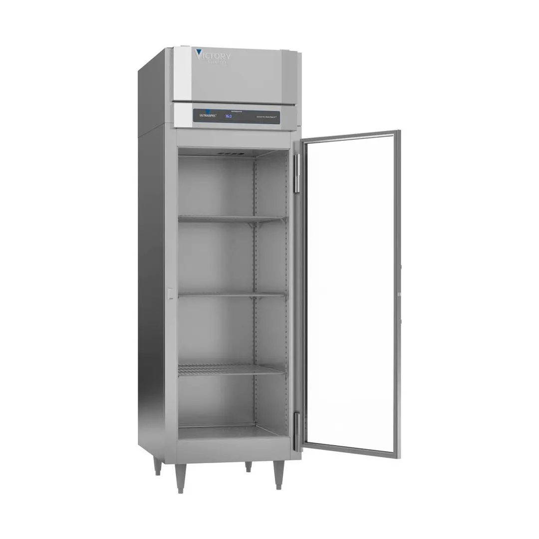 Victory RS-1D-S1-G-HC 27" 1-Section Reach-In Refrigerator w/ Swing Glass Door, Stainless Steel, 21 cu. ft.