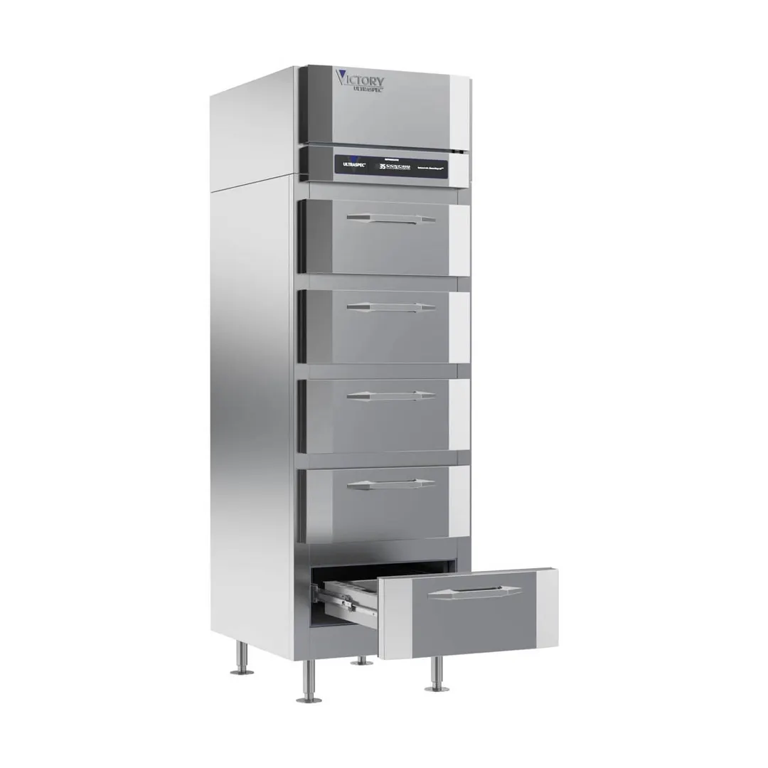 Victory RS-1D-S1-HC-FF 27" 1-Section Vertical Fish/Poultry File Refrigerator w/ 5 Drawers, 21 cu. ft.