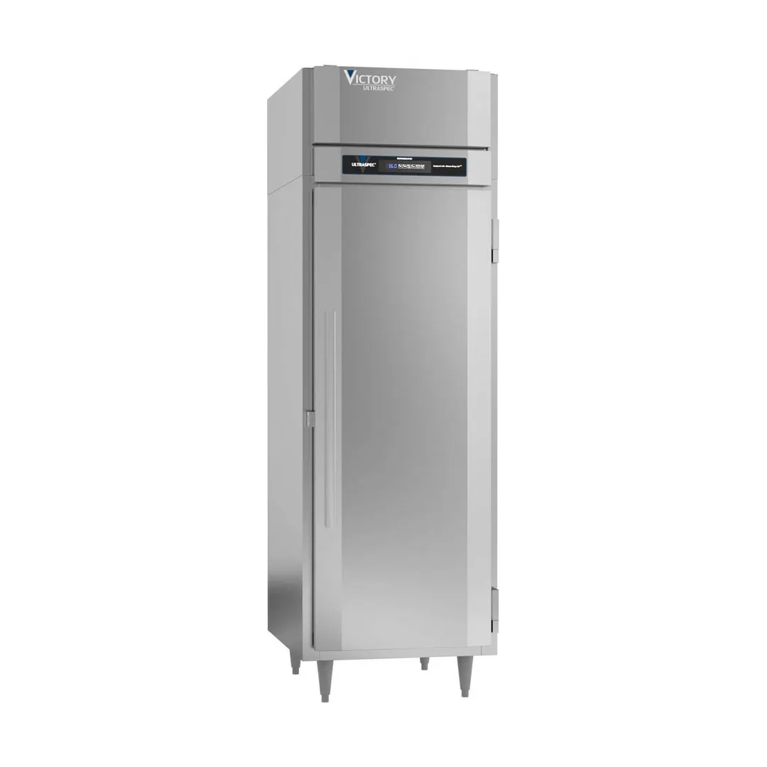 Victory RS-1D-S1-PT-HC 27" 1-Section Pass-Thru Refrigerator w/ 2 Solid Full Swing Doors, Stainless Steel, 23 cu. ft.