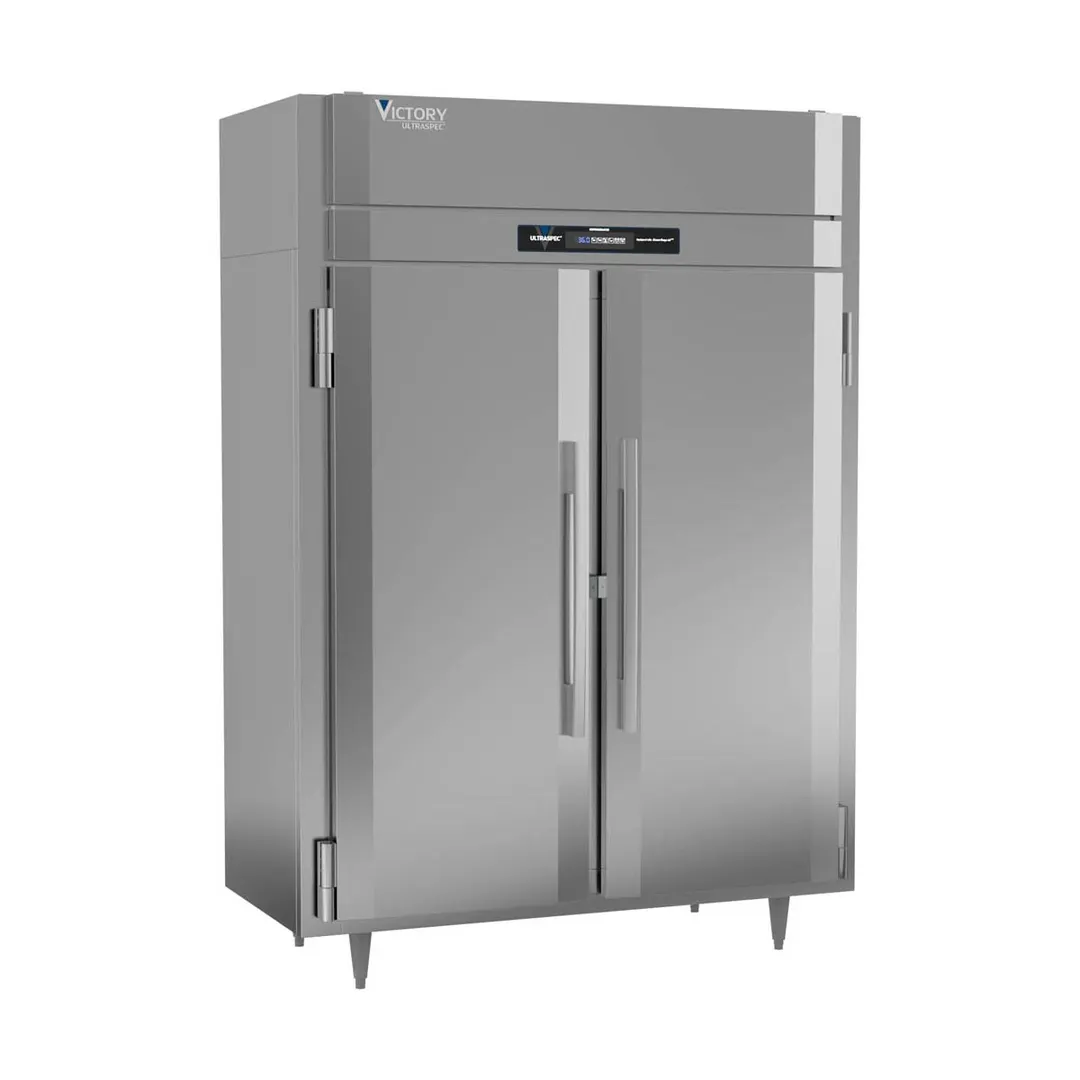 Victory RS-2N-S1-HC 58" 2-Section Reach-In Refrigerator w/ 2 Solid Swing Full Doors, Stainless Steel, 41.35 cu. ft.