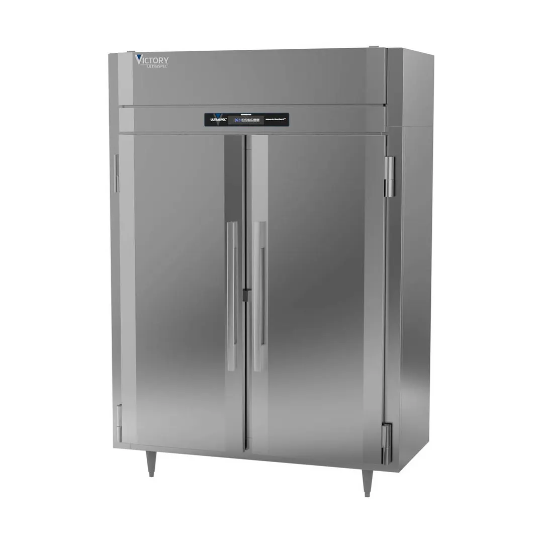 Victory RS-2N-S1-HC 58" 2-Section Reach-In Refrigerator w/ 2 Solid Swing Full Doors, Stainless Steel, 41.35 cu. ft.