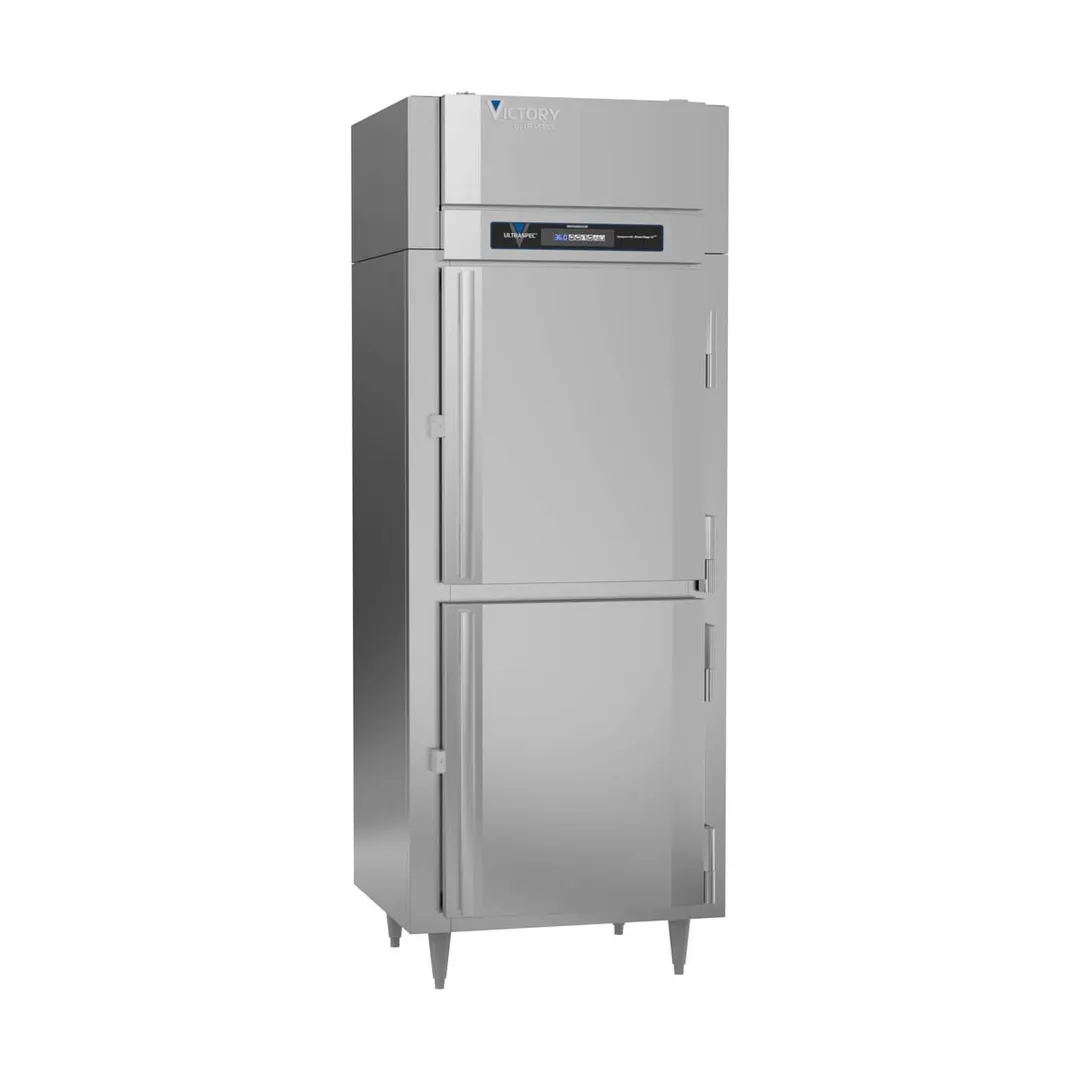 Victory RSA-1N-S1-HD-HC 31" 1-Section Reach-In Refrigerator w/ 2 Solid Half Doors, Aluminum Interior, 20 cu. ft.