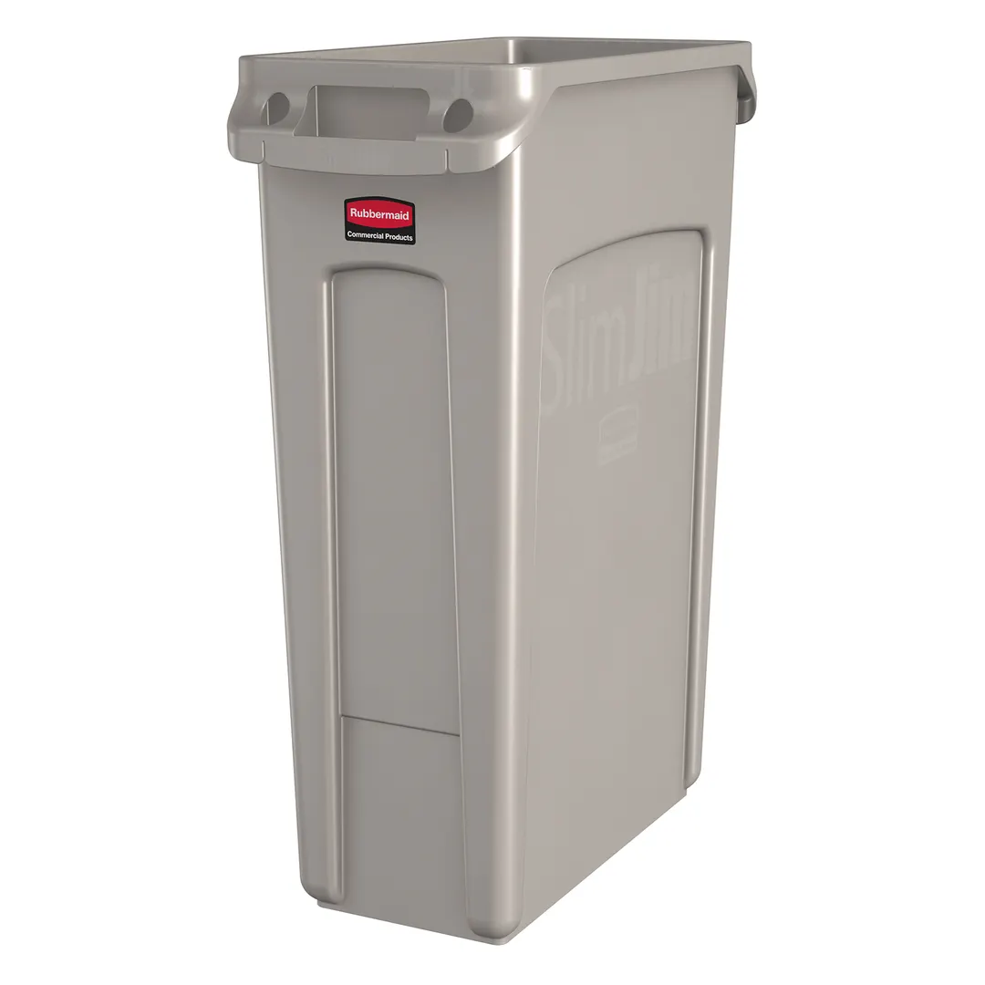 Rubbermaid FG354060BEIG Slim Jim® Container, 23 Gallon, 22"W X 11"D X 30"H