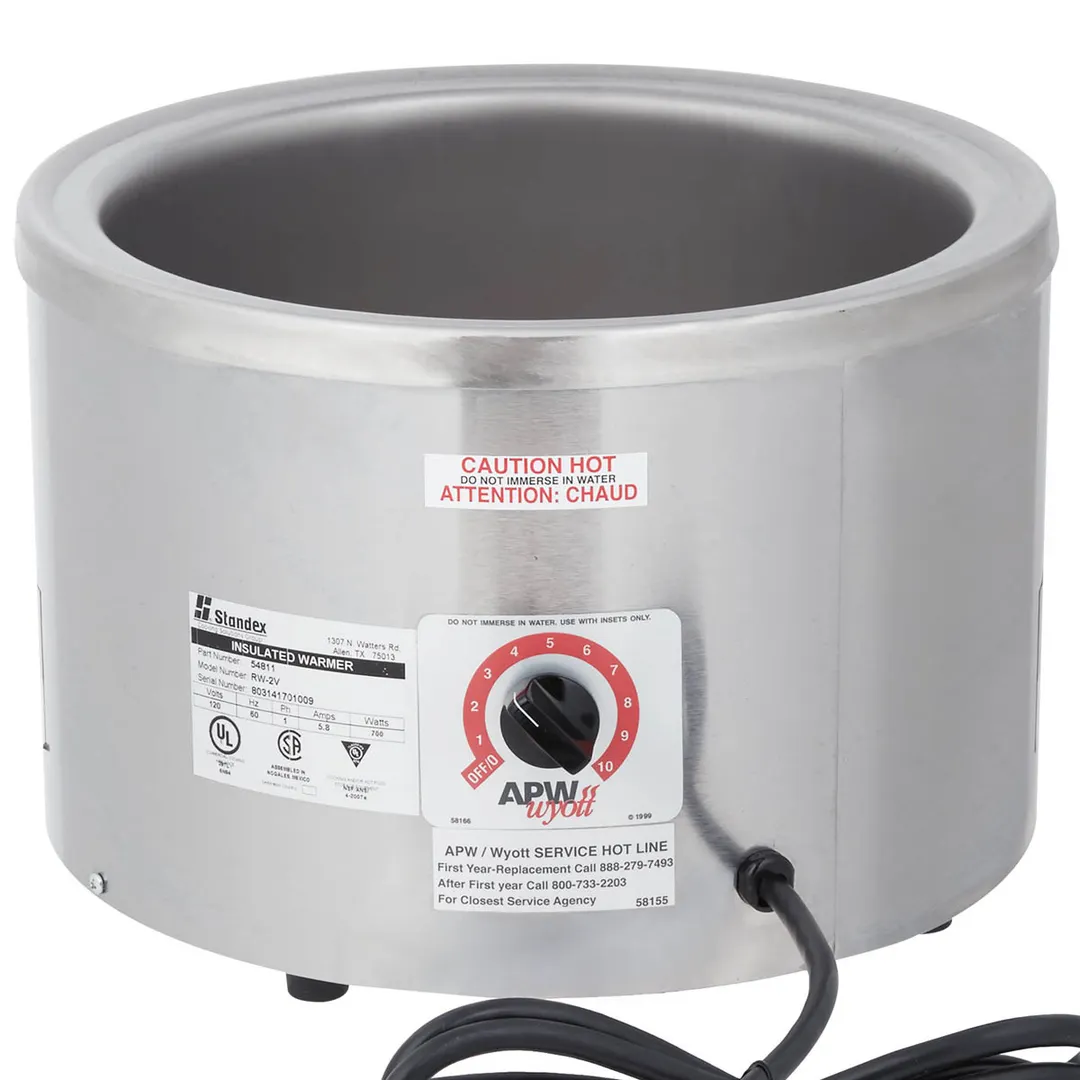 APW Wyott RW-2V Countertop Food Pan Warmer, 11 qt. Capacity