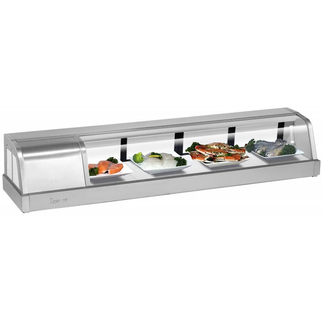 Turbo Air SAK-60L-N 59" Countertop Refrigerated Sushi Display Case, Left Compressor