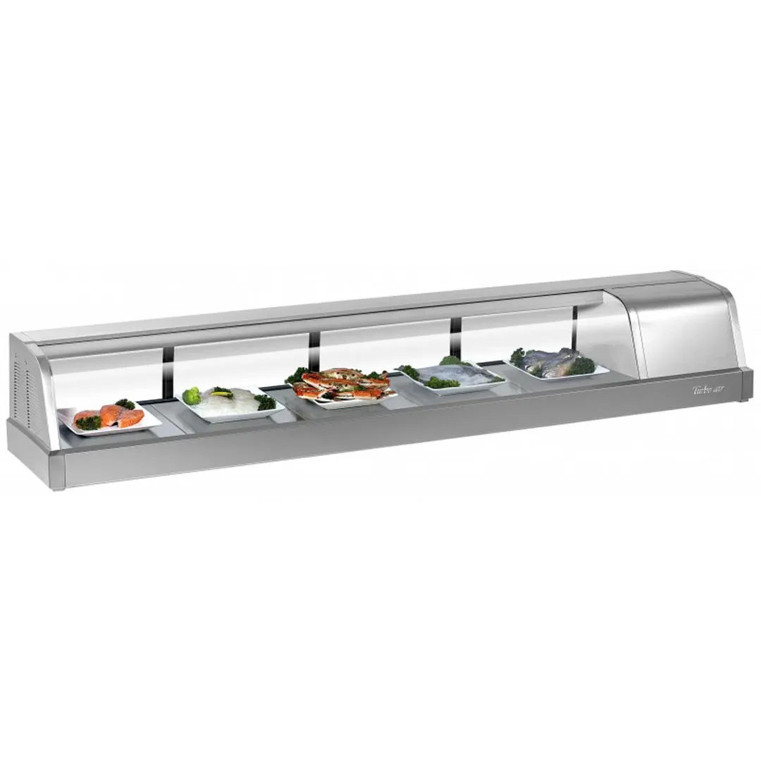 Turbo Air SAK-70R-N 71" Countertop Refrigerated Sushi Display Case, Right Compressor