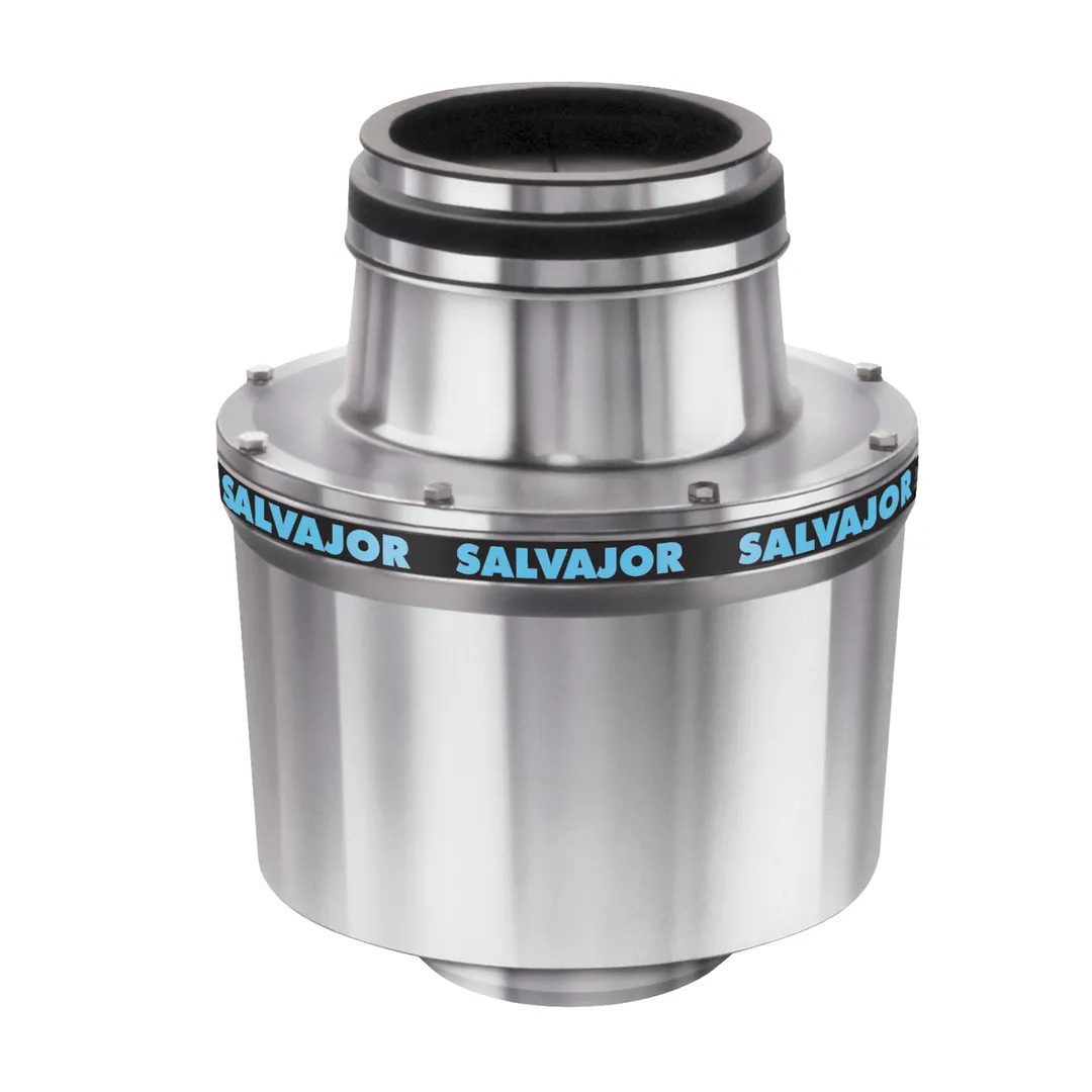 Salvajor 100-SA-ARSS-2-P Sink Mount P-type Disposer, Specify Sink Size - 1 Hp (Unit Only)