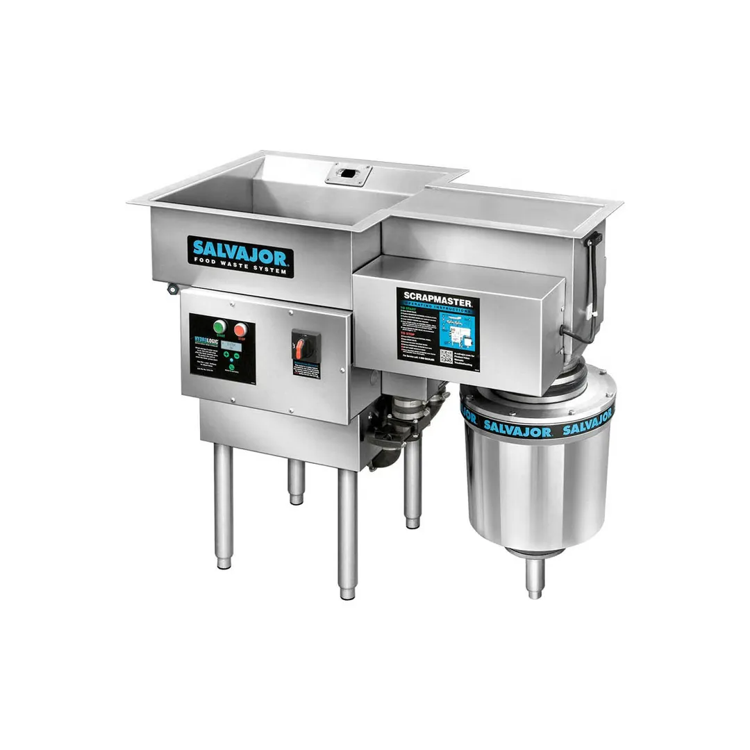 Salvajor 500-SM ScrapMaster Waste Disposing System / Food Scrapper, Standart Basin - 5HP / 30 GPM