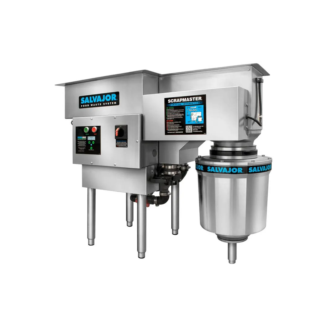Salvajor 500-SM ScrapMaster Waste Disposing System / Food Scrapper, Standart Basin - 5HP / 30 GPM