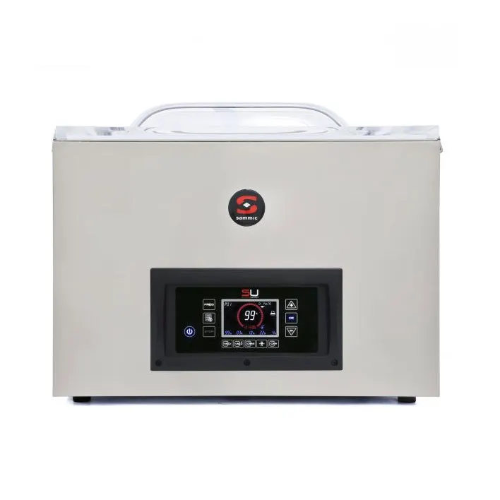Sammic SU-520GP+ CC Countertop Chamber Vacuum Packaging Machine with Bluetooth Connectivity and Gas İnjection, 17" Double Seal Bar