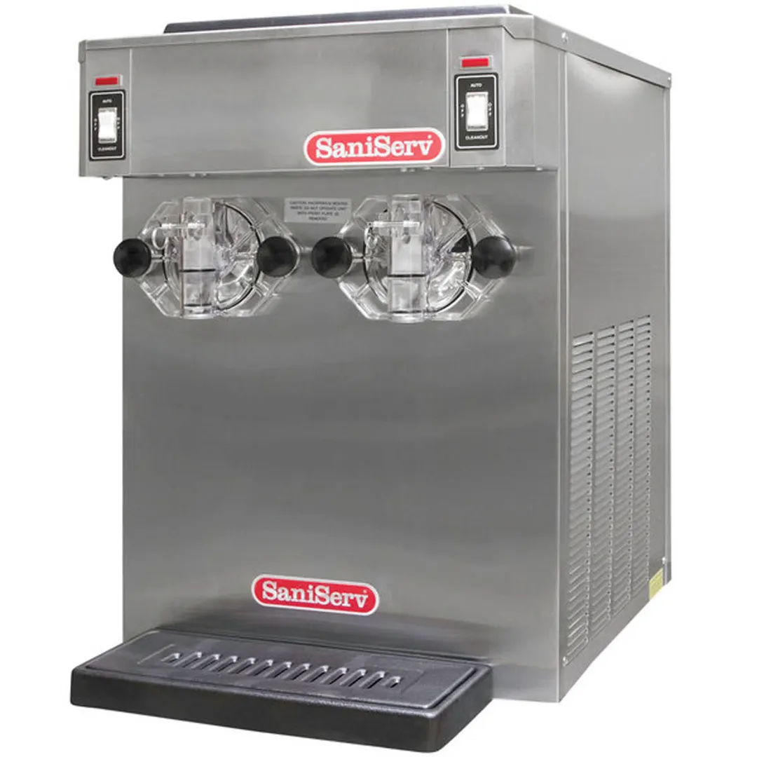 SaniServ 691 Countertop Air-Cooled 2-Flavor Shake Machine w/ 14-Qt. Mix Capacity, 2 Heads