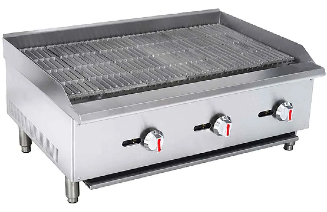 Sapphire Manufacturing SE-CCB60 60" Countertop Gas Charbroiler, (5) U Shaped Burners