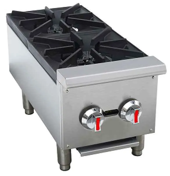Sapphire Manufacturing SE-CHP2 12" Countertop Gas Hotplate, (2) Burners