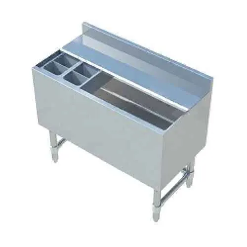 Sapphire Manufacturing SMIB-1836CP10 Insulated Underbar Ice Bin w/ Bottle Holder