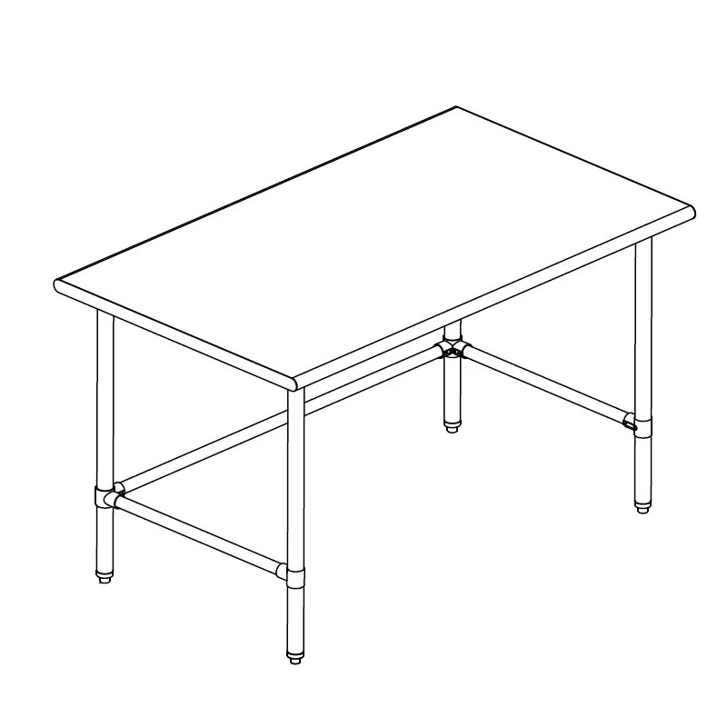 Sapphire Manufacturing SMTO-3048S Stainless Steel Top " 40" - 48" Work Table