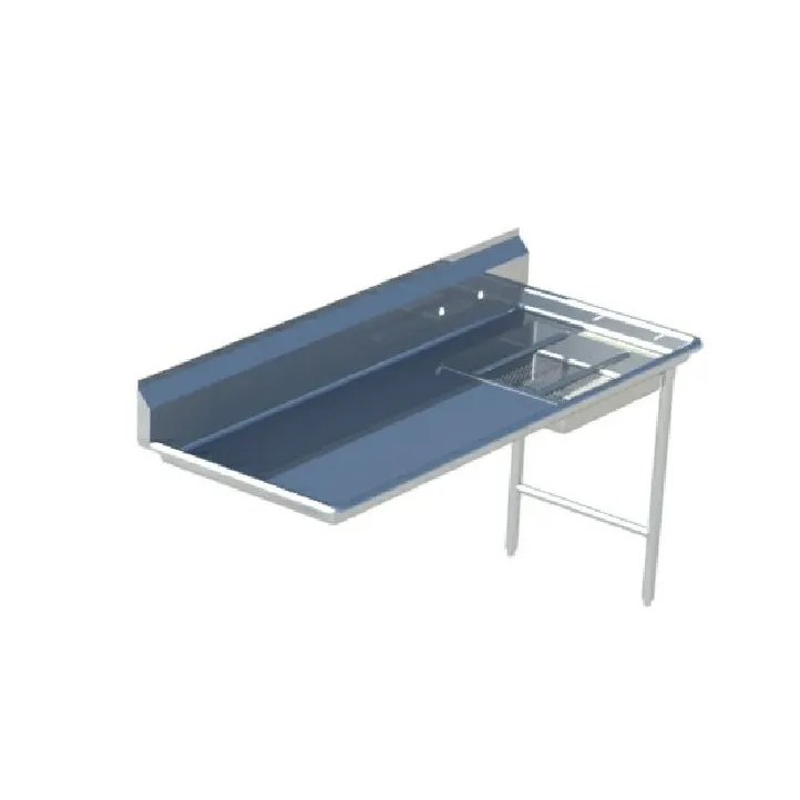 Sapphire Manufacturing SMUDT-72R Soiled Dishtable w/ Sink On Right, 10-1/2" Backsplash