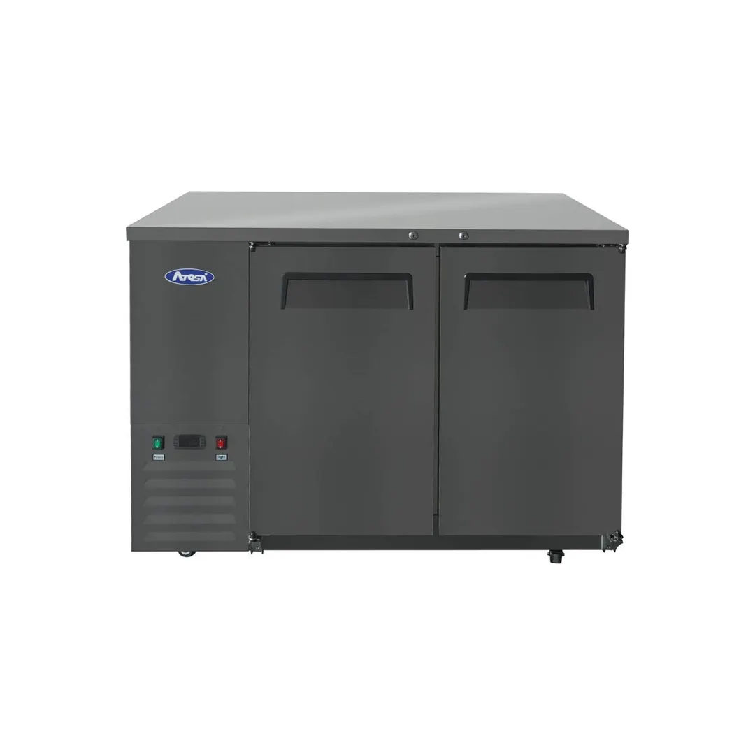 Atosa USA SBB48GRAUS2 48" Two Section Back Bar Cooler with Solid Door, 11.5 cu. ft.