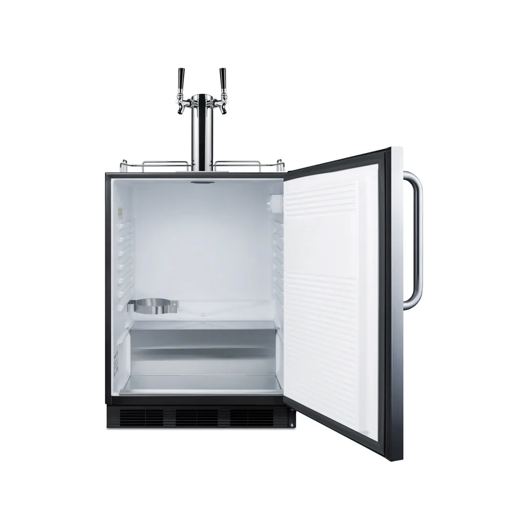 Summit SBC54OSBIADA 24" 1 Tower Kegerator Dispenser, 5.5 cu. ft.